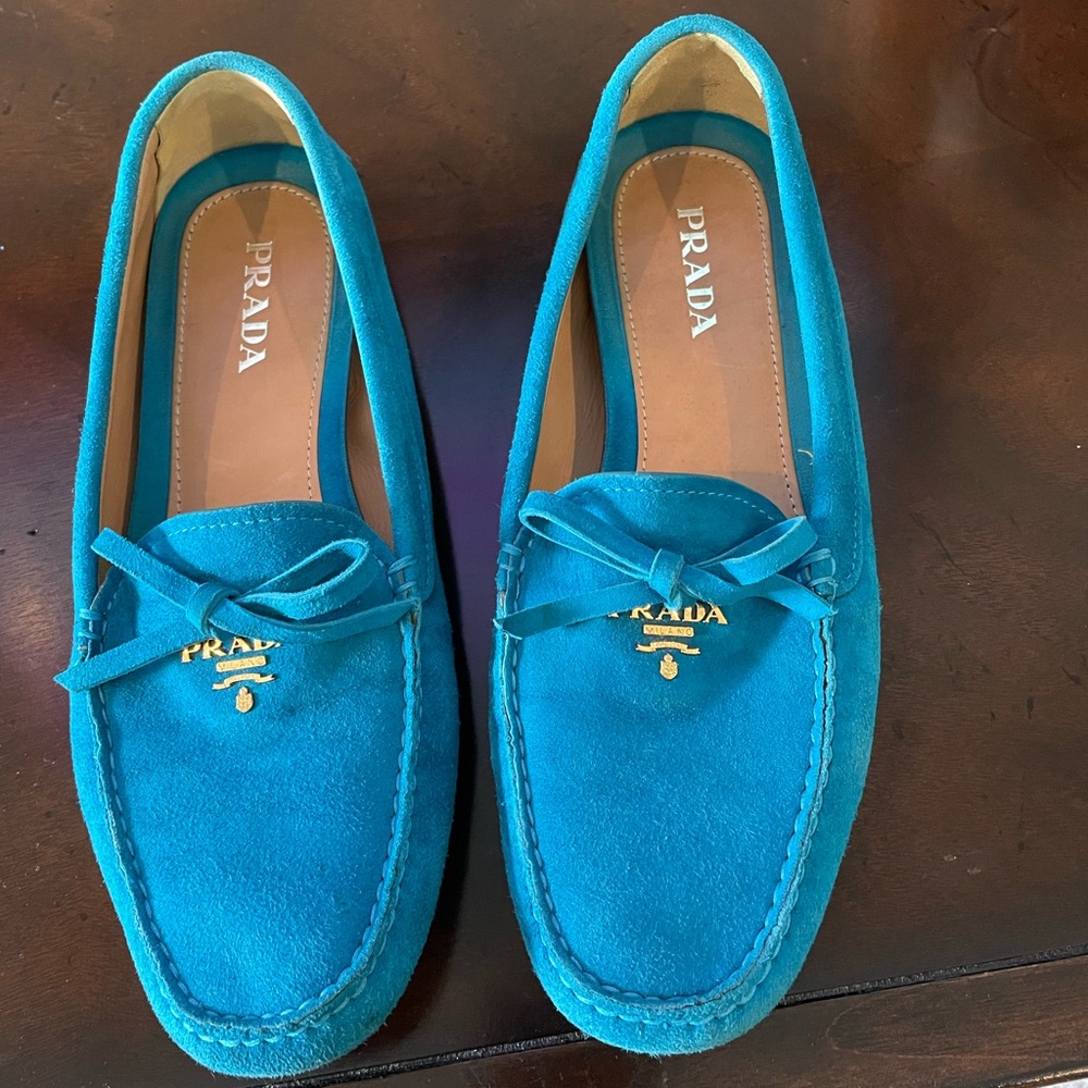 Blue Prada Driving shoes/loafers!!
